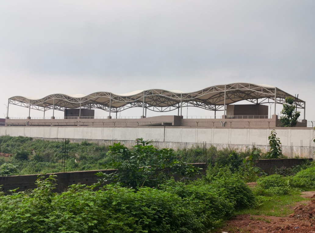Wave tensile structure project for Jockey India in Odisha
