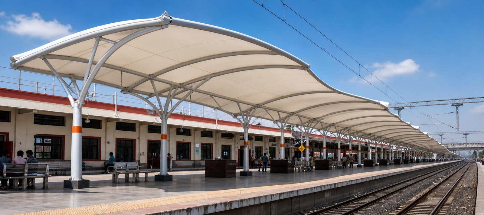 Railways tensile structure and shade solution