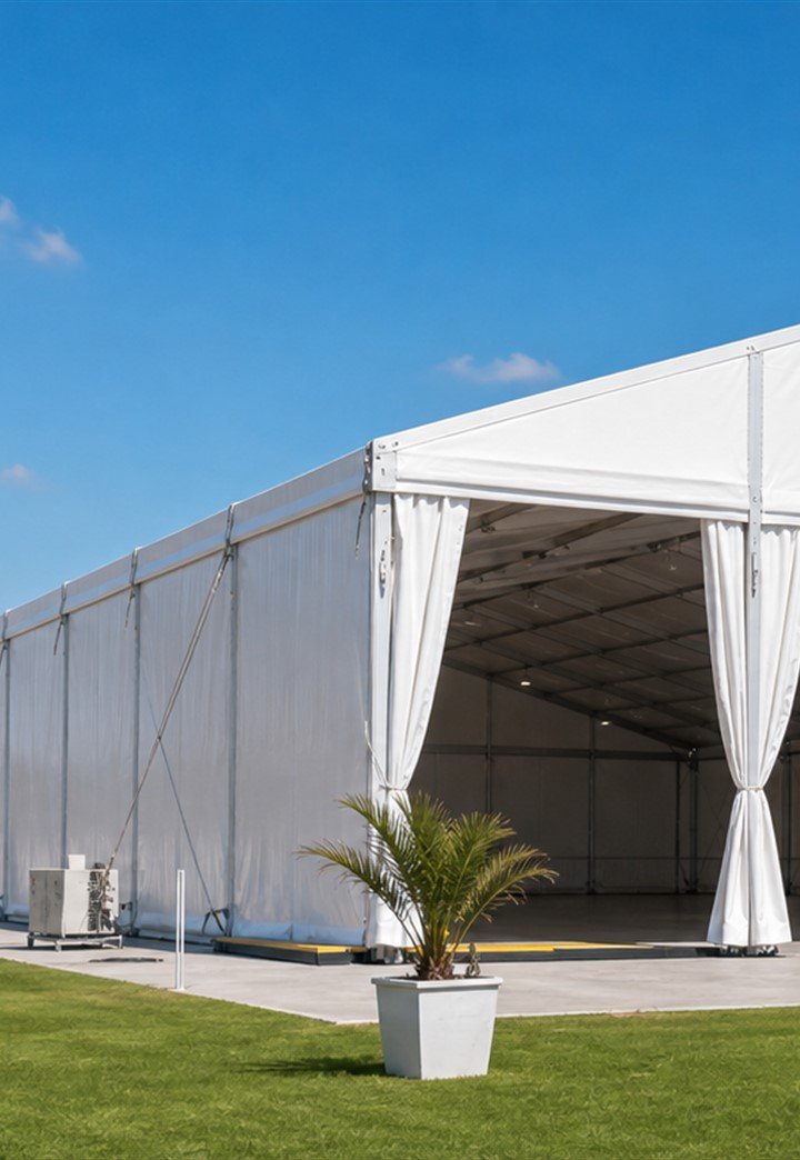 Hangar Tent Fabric real project image