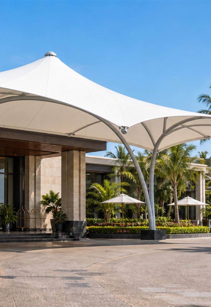Hotel Tensile Structure real project image