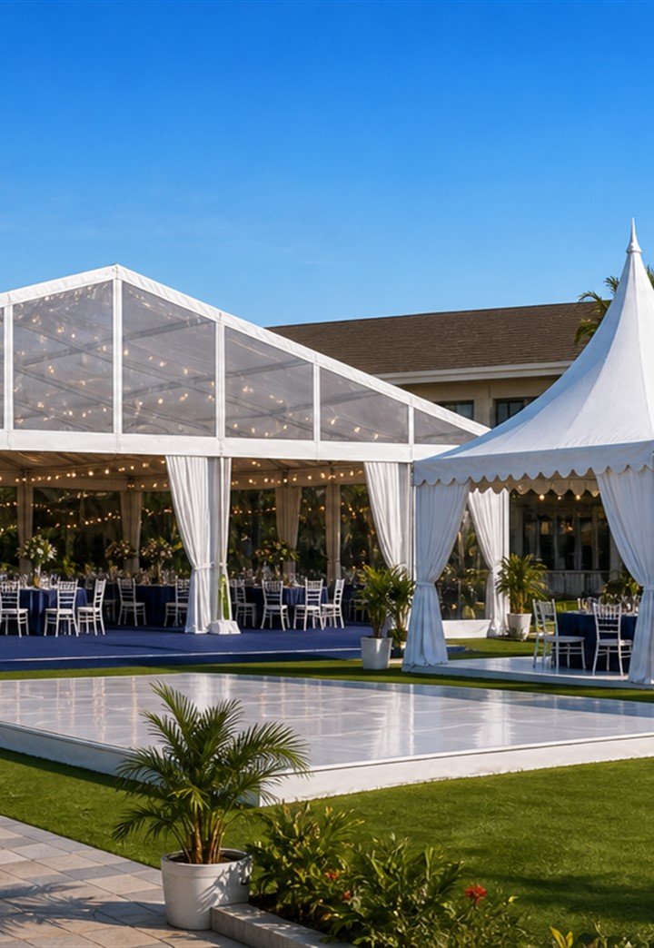 Pagoda Tent Fabric real project image