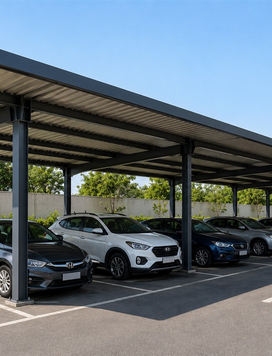 Parking Shed Structure real project image